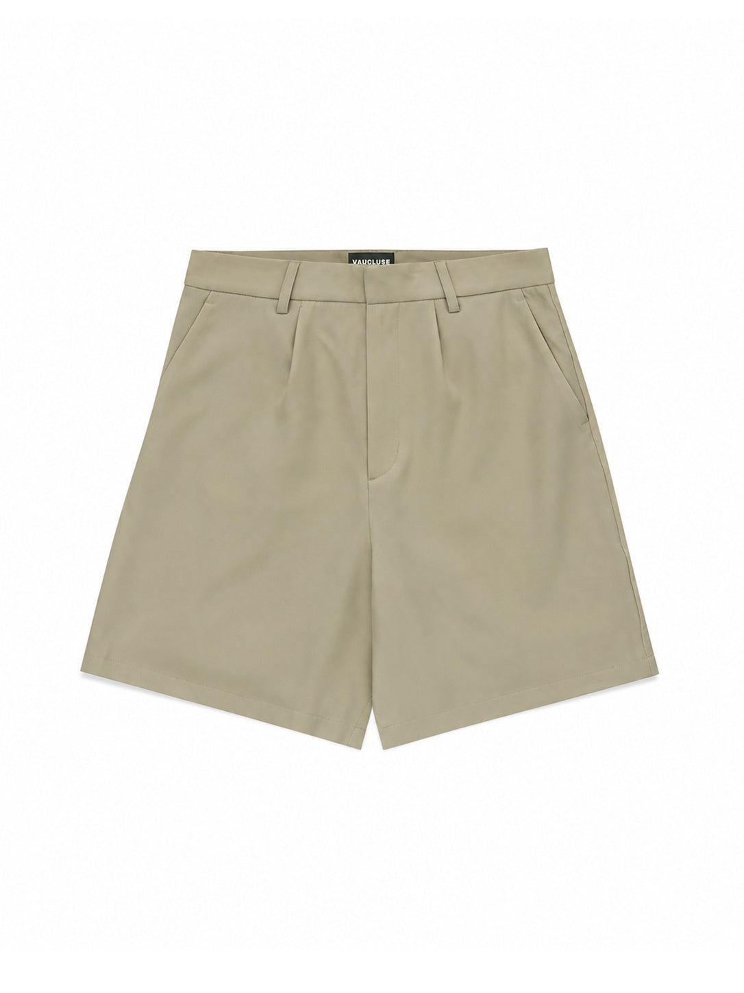Pleated Shorts - Taupe