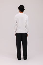 Heritage Long Sleeve Waffle - White